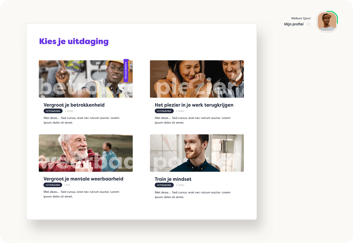 Activatie aanbeveling